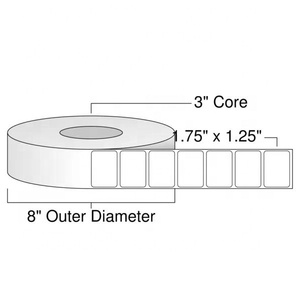 Etiquetas Térmicas Directas en Blanco de 1.75*1.25, Compre Etiquetas Térmicas Directas de 1.75*1.25 al por Mayor, Rollos de Etiquetas Térmicas Autoadhesivas Baratas - Product Image 2