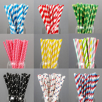 Pailles en papier noires biodégradables jetables pour Boba, imprimées sur mesure, emballées individuellement, recyclables, compostables, pour emballage de fête