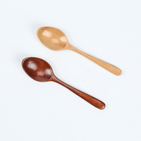 Cuillère en bambou de 7 pouces, design classique et simple, écologique, à manche court, pour la cuisine, la restauration et les services de traiteur