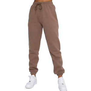 Nuova moda Streetwear <span class=keywords><strong>oversize</strong></span> tute da <span class=keywords><strong>donna</strong></span> marroni con girocollo e pantaloni da jogging 2 pezzi Set tuta da <span class=keywords><strong>donna</strong></span> - Product Image 5