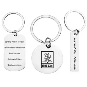 Factory Wholesale Custom Metal Key Chain Company Logo Letter Keychain Soft Enamel Personalized Key Chains Keyring