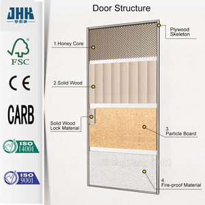 Puerta abatible de madera para casa <span class=keywords><strong>Vella</strong></span>, puertas de chapa de madera maciza de roble rojo para interiores de casas, diseños de puertas de madera, fábrica de China - Product Image 3