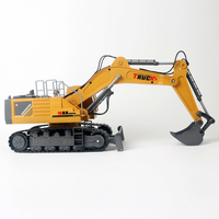 Excavadora de Aleación con Control Remoto DWI, Vehículos de 15 Canales, Camión de Pulverización 2.4G, Juguetes de Excavadora RC para Niños, Juguetes de Camiones de Construcción