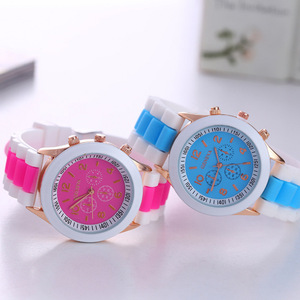 Reloj de Pulsera para Mujer Geneva 2024, Correa de Silicona, Caja Cuadrada, Esfera de Cristal, Movimiento de Cuarzo, Estilo Deportivo y Económico - Product Image 1