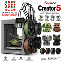 Imprimante 3D multicolores Creator 5 à 4 têtes d'impression |   500 % plus rapide, zéro gaspillage
