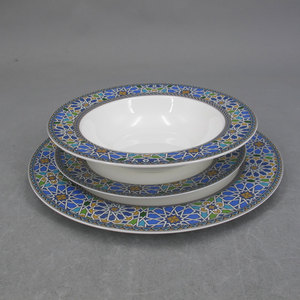 Offre Spéciale bleu porcelaine <span class=keywords><strong>18</strong></span> pièces ensemble de dîner - Product Image 4