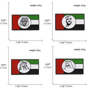사용자 정의 금도금 금속 배지 핀 사우디 팔레스타인 UAE 프리메이슨 히잡 금속 로고 휴대 전화 뒤 스티커 옷깃 핀 - Product Image 2