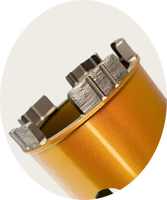 Forets diamantés turbo segmentés de qualité supérieure pour le perçage du béton, longue durée de vie et coupe précise