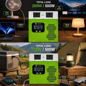 Estación de Energía Portátil de Iones de Litio de Alto Rendimiento LiFePO4 de 1000 Wh, Salida de 500 W, Entrada Solar MPPT de 300 W, para Campamentos al Aire Libre - Product Image 4
