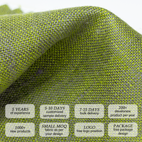 Tissu tissé en chanvre et lin naturel 50% chanvre 50% lin Anti-bactérien Écologique Pré-lavé 250 g/m² 140 cm de large Textile confortable