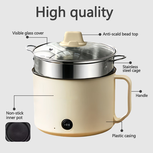 Poêle électrique circulaire antiadhésive de 2 L pour usage domestique – Vente en gros - Product Image 3