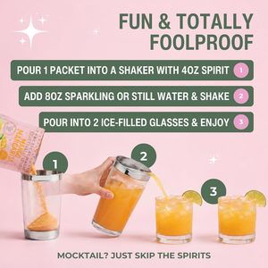 Assortiment de mélangeurs de cocktails magiques et scintillants - Mocktails non alcoolisés faits à la main et écologiques - Paillettes comestibles - Finition nacrée - Product Image 6