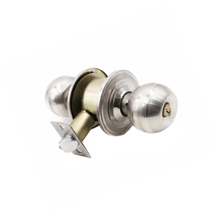 ドアノブハンドルセットステンレス鋼管状レバーノブロック二重入口円筒形デッドボルト - Product Image 4