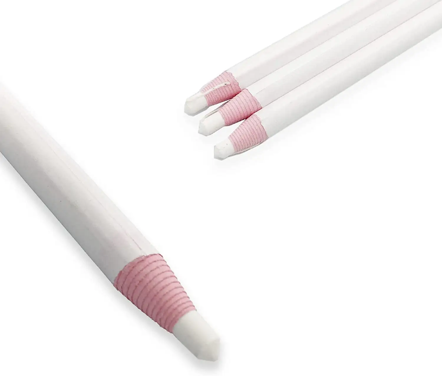 Mark Pencil – crayon blanc Invisible et effaçable en tissu, pour les marques de coupe en cuir, marque de tailleur pour étudiants, 6 pièces