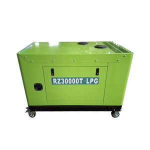 Generador de Gasolina de 4 Tiempos RZ36000W, 36kW, Refrigerado por Agua, Cuatro Cilindros, Trifásico, Arranque Eléctrico, Portátil - Product Image 5
