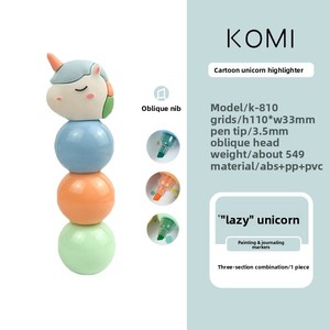 Marcadores Creativos <span class=keywords><strong>Unicornio</strong></span> Transfronterizos, 3 Colores, No Borrables, para Oficina y Escuela, Venta al por Mayor, Estilo Ins, Súper Lindos - Product Image 6