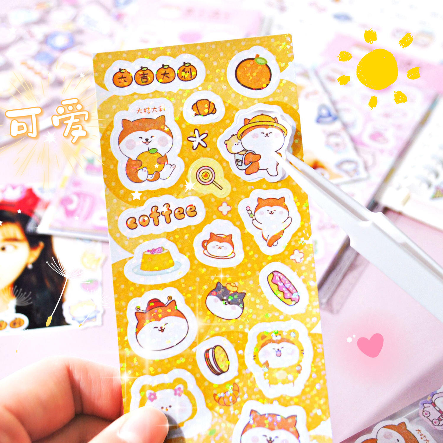 Custom Korean Sticker Sheet