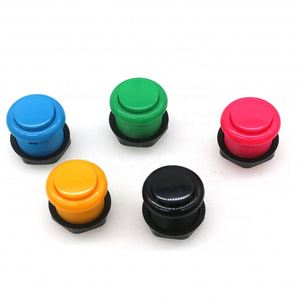 24mm & 28mm yuvarlak konsol düğmesi 2Pin Microswitch vida fındık ile DIY konsolu için Video oyunu makine dolabı - Product Image 4