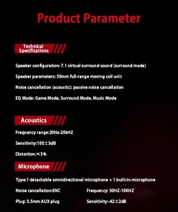 Oxs bão <span class=keywords><strong>G2</strong></span> Tai nghe có dây không dây 2.4G BT 5.3 Tai nghe 7.1 âm thanh vòm kép độc lập microphone Gamer Tai nghe cho PC - Product Image 4