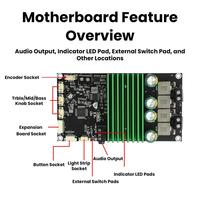 Module amplificateur audio BT DC 9-32V avec égaliseur et amélioration des basses, double canal 2x150W, prend en charge la réglage via application mobile