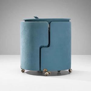 Di lusso italiano moderno in legno massello in acciaio inox Set di toletta in pelle sedile Flip specchio di stoccaggio sedia su misura per il <span class=keywords><strong>trucco</strong></span> - Product Image 3