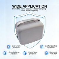 Centrale Électrique Solaire Hybride Portable et Empilable 5V 300W avec Batterie LiFePO4, Onduleur à Onde Sinusoïdale Pure et Démarreur de Secours pour Usage Domestique