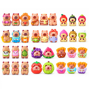 Jouet anti-stress en PU à récupération lente Capybara, figurine souple et moelleuse, décoration de bureau, cadeau, vente en gros, personnalisable OEM - Product Image 1