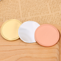 Monedas en blanco de engranaje de grabado láser de aleación de zinc plateado de 40 50 60mm de diseño libre personalizado