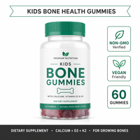Bonbons gélifiés au calcium et à la vitamine D pour enfants, saveur fruitée, bonbons nutritifs pour la croissance quotidienne des enfants, complément nutritionnel