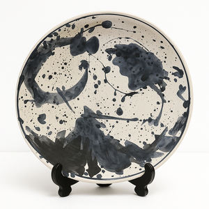 Japan Eye-Catching Satoshi Sato Blue-and-White Centerpiece Large Home Interior <b>Decor</b> <b>Plates</b> for Corporate Interiors Hotel - Product Image 1