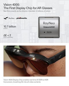 แว่นตา RayNeo <span class=keywords><strong>Air</strong></span> 4 Pro AR: จอภาพขนาดใหญ่ 201 นิ้ว, ภาพ HDR10 และเสียงระดับโรงภาพยนตร์โดย Bang Olufsen พร้อมกล่องของขวัญแบบจำกัดเวลา - Product Image 3