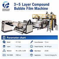 Machine à film bulle composé HONTO HT-1500 grande capacité, automatique, à performance stable et efficace pour la fabrication et la découpe de films à 3-5 couches