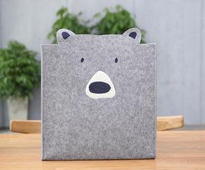 Cestini di immagazzinaggio svegli del feltro di vendita calda all'ingrosso di nuovo disegno per l'organizzazione dei giocattoli o dei vestiti del bambino altre cose - Product Image 2