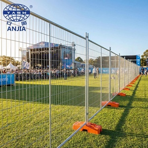 Panneau de clôture temporaire 2,1x2,4m, panneau en maille galvanisée robuste pour la sécurité des chantiers de construction - Product Image 5