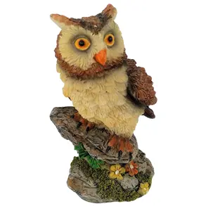 Sáng Tạo Nhựa Thủ Công Vườn Owl Bức Tượng Vườn Chim Đồ Trang Trí Cho Trang Trí Sân Vườn Điểm Nhấn Trang Trí