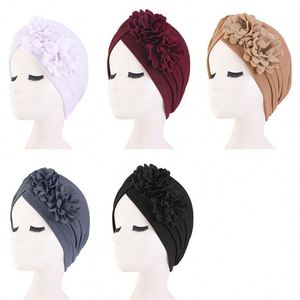 Vente en gros de turbans à volants en polyester décontractés pour femmes avec logo personnalisé - Toutes saisons, ajustables - Product Image 2