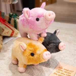 Linda Almohada de Peluche con Forma de Cerdo de Dibujos Animados, Rellena de Algodón PP, Regalo para Bodas - Product Image 4