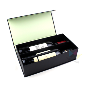 Caja de Regalo de Vino y Whisky con Grabado Personalizado para Dos Botellas, Caja de Embalaje de Papel Rígido de Lujo con Cierre Magnético Certificado - Product Image 4