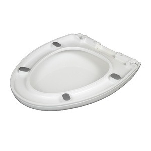 Sedile WC Bofan Moderno Stile Europeo Antiscivolo Resistente Bianco UF <span class=keywords><strong>Duroplast</strong></span> con Chiusura Ammortizzata e Sgancio Rapido per Bagno - Product Image 4