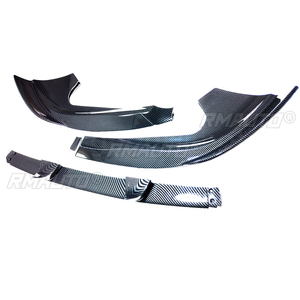 Para Jeep Grand Cherokee SRT SRT8 2012-2016 2013 2014 2015, Divisor de Parachoques Delantero, Estilo Fibra de Carbono, Negro Mate, Negro Brillante - Product Image 6