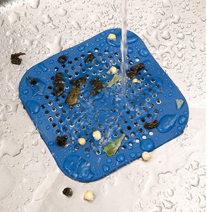 Filtro de silicona plegable para fregadero, protector de desagüe, atrapapelos y tapón para fregaderos de cocina y baño con ventosa - Product Image 3