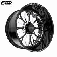 Jantes en alliage d'aluminium, jantes forgées sur mesure à profil profond, jantes forgées 22x12 24x14 26x16 pour camions, 6x139.7 8x170 pour Ford GMC RAM Jeep