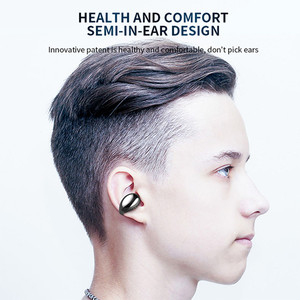 S19 NUEVO Auriculares inalámbricos de conducción ósea TWS <span class=keywords><strong>5</strong></span>.0 auriculares con micrófono para fitness auriculares Bluetooth - Product Image 3