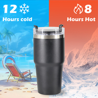 Bouteilles d'eau isothermes en métal rose vif de 20 oz pour voiture, gobelet à vin personnalisé avec logo, avec couvercle, 600 ml, tasse à café colorée pour l'extérieur