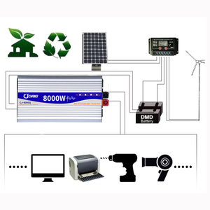 เพาเวอร์อินเวอร์เตอร์8000W 12000W 24V 48V AC 110V 220V บริสุทธิ์คลื่นไซน์หม้อแปลงไฟฟ้าพลังงานแสงอาทิตย์พร้อมตัวแปลงความถี่เอาต์พุตสามตัว - Product Image 5