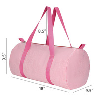 Bolsa de Viaje de Gasa Burbuja de Gran Capacidad, Bolsa de Almacenamiento para Viajes, Bolsa de Equipaje para Fin de Semana, Bolso de Mano Seersucker para la Vida Diaria