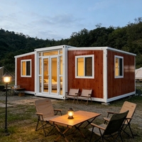 Maison conteneur 20 pieds à prix d'usine avec système solaire, design moderne, bureau, atelier, logement