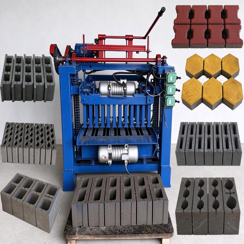Brick Making Machine Cement Brick Making Machine Small Hollow Brick ...