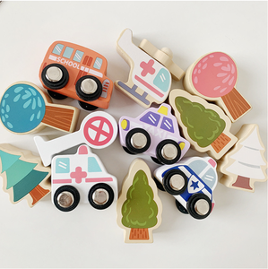 Set di 115 Pezzi per Costruire una Casa dell'Amicizia, Blocchi Impilabili Fai-da-Te per Bambini, Giocattoli Educativi in Legno - Product Image 5