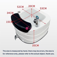 Chaise de pédicure professionnelle portable Yicheng avec bac de lavage intégré pour salon de manucure et spa, prix abordable